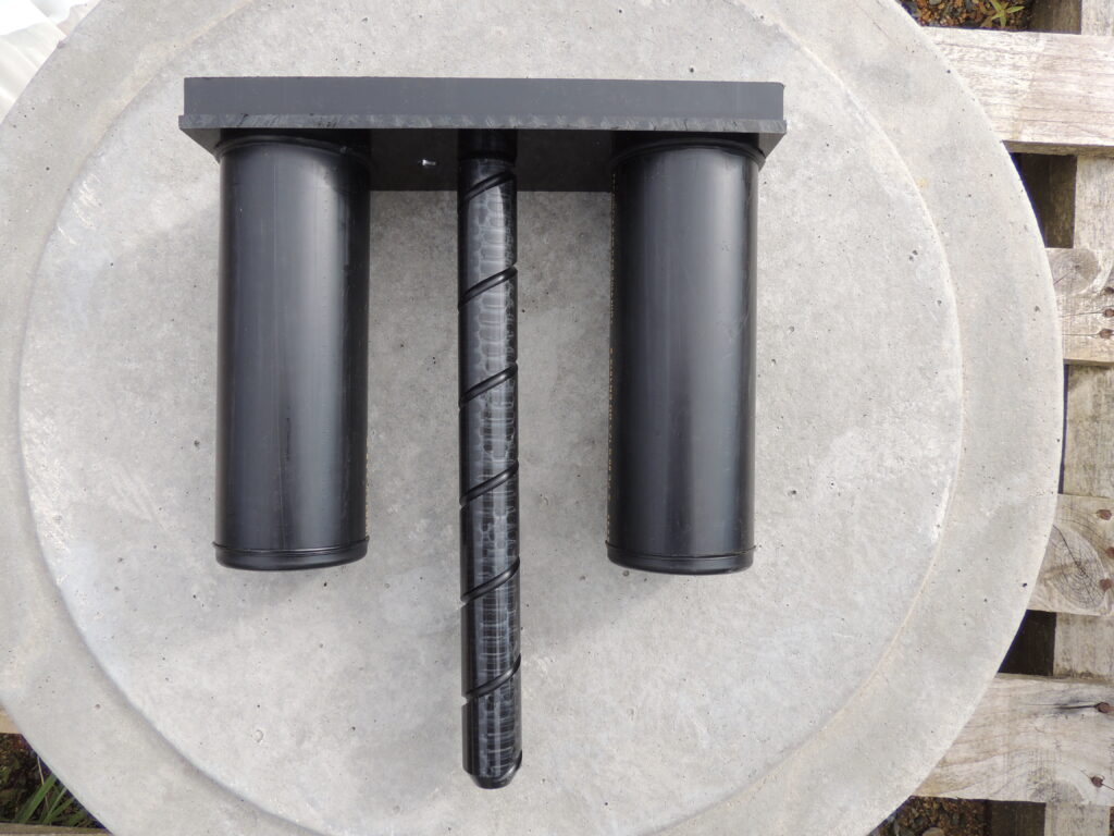 Tige sans fin avec ses flotteurs à extraire et nettoyer si besoin 